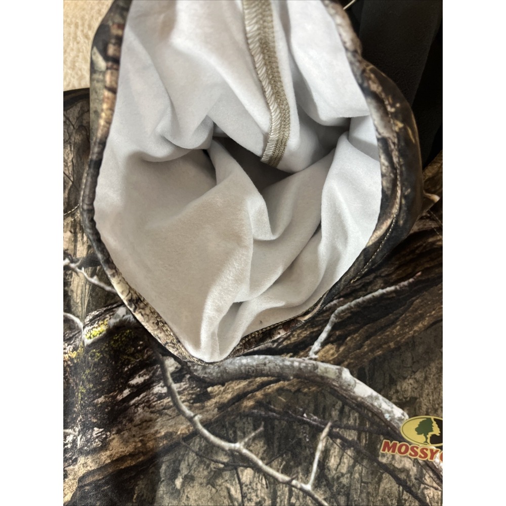 Men's Large 42/44 Mossy Oak Camo Tech Fleece Hoodie w/Face Gaiter NWT - Picture 11 of 16